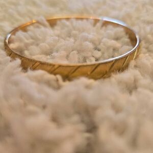 Vintage Monet Gold Bangle Bracelet